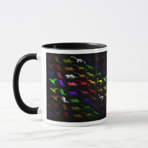 Unusual cool rainbow colorfuel cute dinosaur mok
