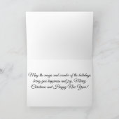 Unusual Elegant Magical Pretty Christmas Tree Feestdagen Kaart (Binnen)