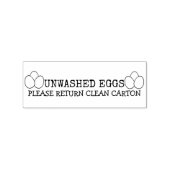 Unwashed Washed Egg Carton Rubberstempel (Afrduk)