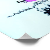 UNWIND - sneeuwbergen een meerboot. bewerkbaar Poster (Hoek)