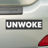 Unwoke | Niet Woke Bumpersticker (Op auto)