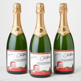 Unwrap Joy: Best Holiday Gift! Sparkling Wijnetiket