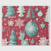 'Unwrap Joy' Kerst inpakpapier" Cadeaupapier (Vlak)