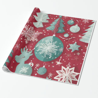 'Unwrap Joy' Kerst inpakpapier" Cadeaupapier