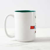 Unwrap the Magic Christmas Gift Tweekleurige Koffiemok (Links)