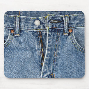 Unzipped Blue Jeans Muismat