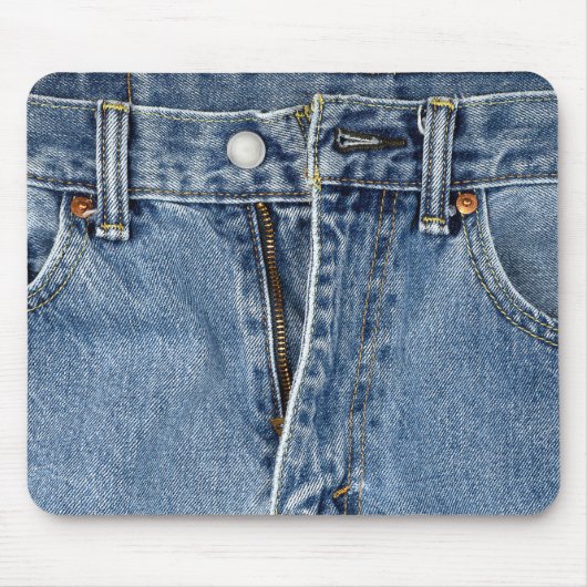 Unzipped Blue Jeans Muismat (Voorkant)