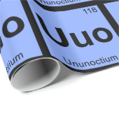 Uo - Ununoctium Chemistry Periodic Table Element Cadeaupapier (Rol Hoek)