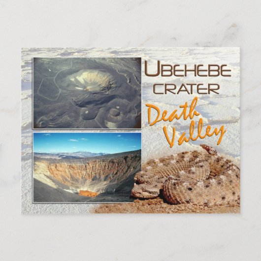 Uonthbe Crater, Death Valley National Park, CA Briefkaart (Voorkant)