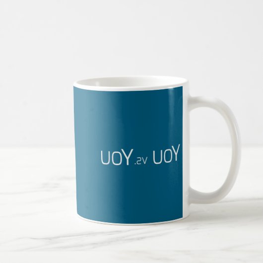 Uoy Sv Uoy Motivational Quote  Koffiemok (Rechts)