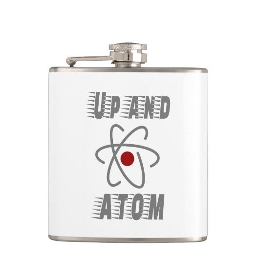 Up and ATOM, Science Humor Pun Funny Heupfles (Voorkant)