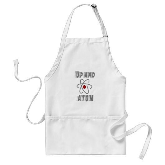 Up and ATOM, Science Humor Pun Funny Standaard Schort (Voorkant)