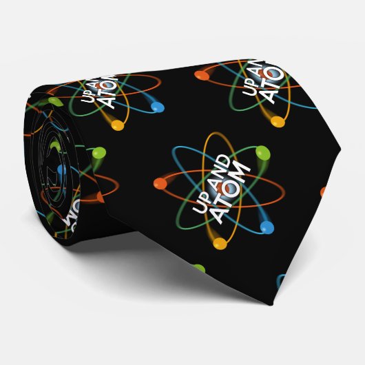 UP AND ATOM Wetenschap Stropdas (Opgerold)