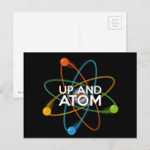 UP AND ATOM Wetenschappelijke grap Briefkaart (Voorkant / Achterkant)