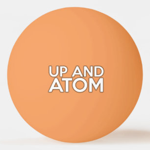 UP AND ATOM Wetenschappelijke grap Pingpongbal
