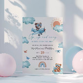 Up and Away Baby shower Aviation | vliegtuig Kaart
