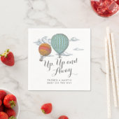 Up and Away Baby shower hete luchtballonnen Servet (Insitu)