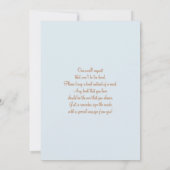 Up and Away Baby shower uitnodiging (Achterkant)