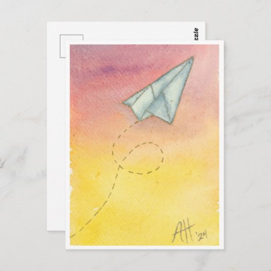 Up and Away Briefkaart (Voorkant / Achterkant)