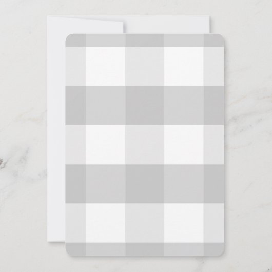 Up and Away Hete Luchtballon Blauw Baby shower Kaart (Achterkant)