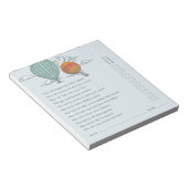 Up and Away  Hot Air Balloon Parent Quiz Notitieblok (Schuin)