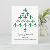 Up and Away Kerst Kaart (Staand voorkant)