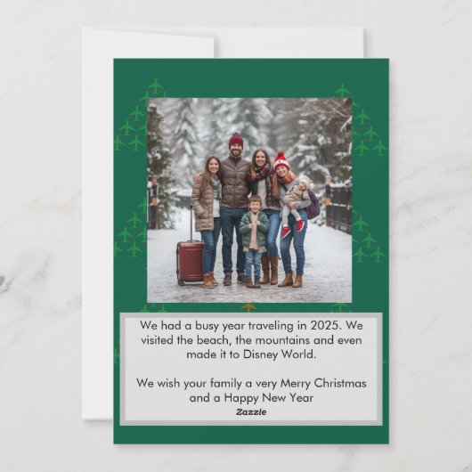 Up and Away Kerst Kaart (Achterkant)