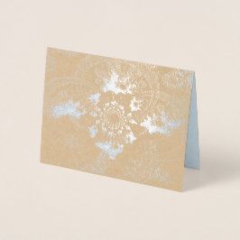 "Up and Beyond" Silver Foil Note Kaart met envelop
