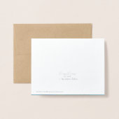 "Up and Beyond" Silver Foil Note Kaart met envelop (Met envelop)