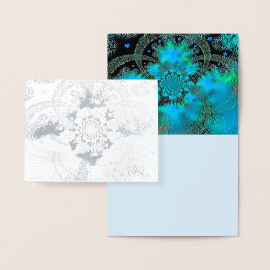 "Up and Beyond" Silver Foil Note Kaart met envelop (Display)