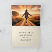 UP AND RUNNING GET WELL KAART (Binnen)