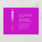 Up & Away Afstuderen uitnodiging Briefkaart (Achterkant)