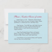 Up & Away Hot Air Ballon RSVP-kaart Kaart (Achterkant)