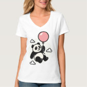 Up & Away Panda – Vin Zzep Art - T-Shirt (Voorkant)