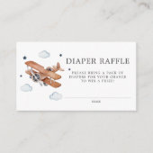 Up & Away Waterverf Vliegtuigluier Raffle Informatiekaartje (Voorkant)