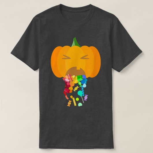 Up Chuck Pumpkin Jack O Lantern T T-shirt (Design voorkant)