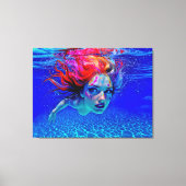 “Up Close and Personal” - A Chromatic Portrait Canvas Afdruk (Voorkant)