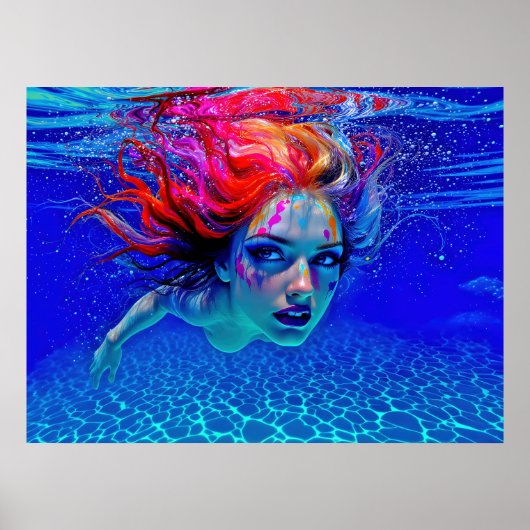 “Up Close and Personal” - A Chromatic Portrait Poster (Voorkant)