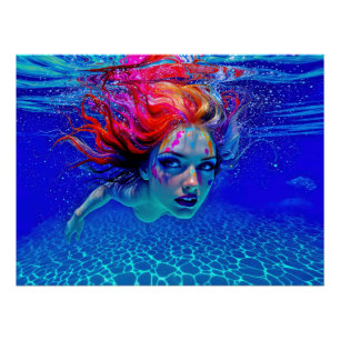 “Up Close and Personal” - Een chromatisch portret Perfect Poster