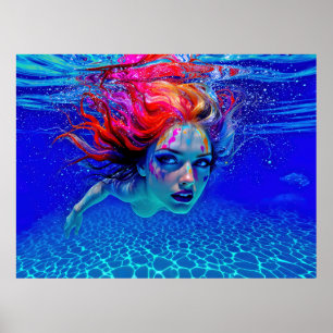 “Up Close and Personal” - Een chromatisch portret Poster