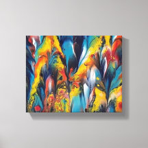 Up Close en Feathery2 Print op 10x18 Canvas