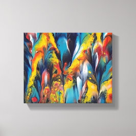 Up Close en Feathery2 Print op 10x18 Canvas