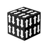 Up Down Wood Cube Decor Kubus (Voorkant hoekig)