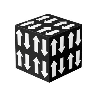 Up Down Wood Cube Decor Kubus