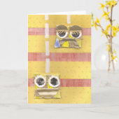 Up-Down Yoyo-Wenskaart Kaart (Gele Bloem)