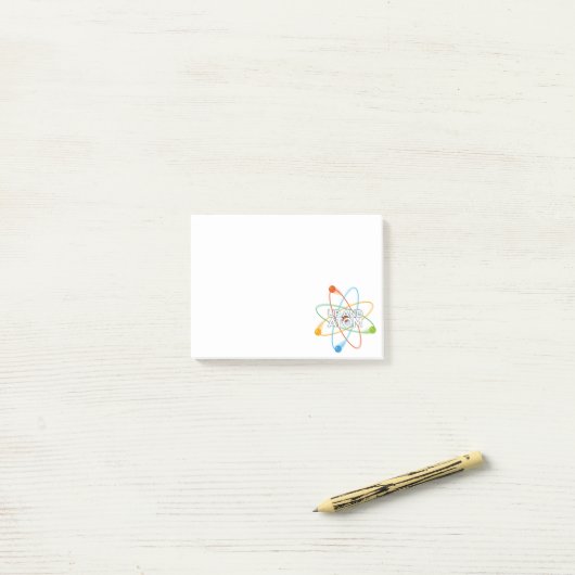 UP EN ATOM Grappige Wetenschap Quote Post-it® Notes (Op bureau)