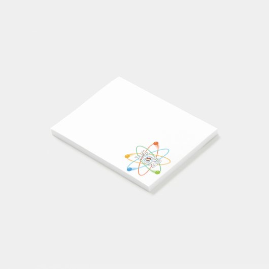 UP EN ATOM Grappige Wetenschap Quote Post-it® Notes (Schuin)
