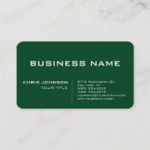 Up Forest Green Modern Professional Contemporary Visitekaartje (Voorkant)