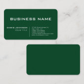 Up Forest Green Modern Professional Contemporary Visitekaartje (Voorkant / Achterkant)