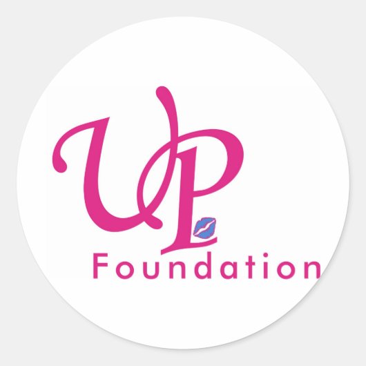 Up foundation ronde sticker (Voorkant)